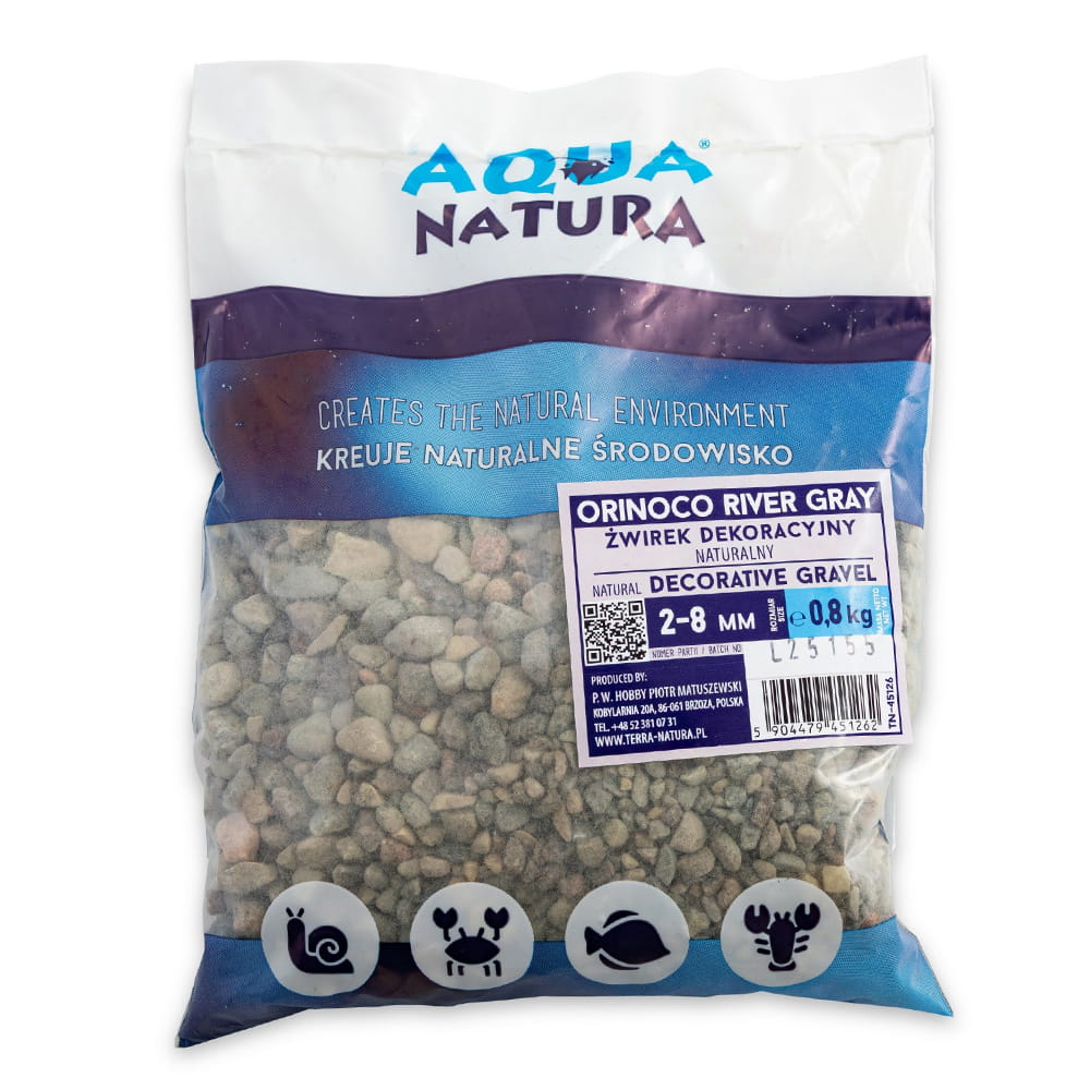 Żwirek dekoracyjny do akwarium Naturalny Aqua Natura 2-8mm 0,8kg